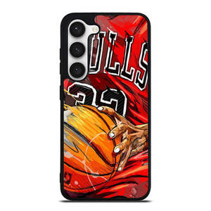 CHICAGO BULLS TEAM BASKETBALL ART Samsung Galaxy S23 Case Cover
