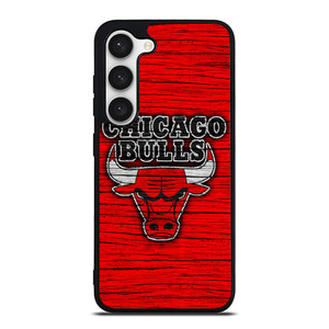 CHICAGO BULLS WOODEN RED LOGO Samsung Galaxy S23 Case Cover