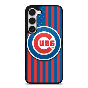 CHICAGO CUBS LOGO BASEBALL TEAM USA FLAG Samsung Galaxy S23 Case Cover