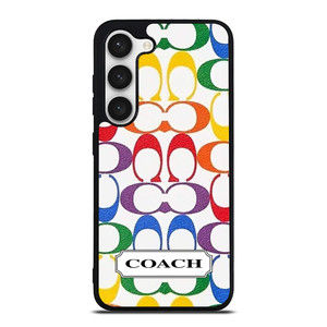 COACH NEW YORK LEATHERWARE LOGO COLORFUL Samsung Galaxy S23 Case Cover