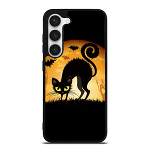 HALLOWEEN BLACK CAT Samsung Galaxy S23 Case Cover