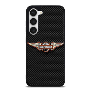 HARLEY DAVIDSON LOGO MOTORCYCLES COMPANY CARBON Samsung Galaxy S23 Case Cover