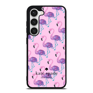 KATE SPADE NEW YORK LOGO FLAMENGOS PATTERN Samsung Galaxy S23 Case Cover