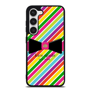 KATE SPADE NEW YORK LOGO STRIPE RIBBON ICON Samsung Galaxy S23 Case Cover
