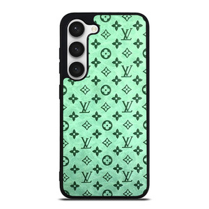 LOUIS VUITTON LOGO GREEN ICON PATTERN Samsung Galaxy S23 Case Cover