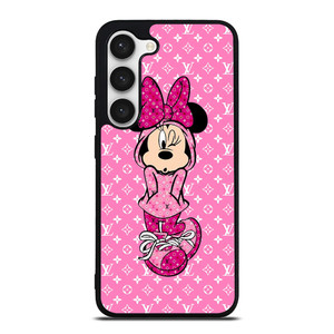 LOUIS VUITTON LV LOGO PINK MINNIE MOUSE Samsung Galaxy S23 Case Cover