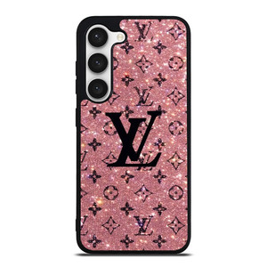 LOUIS VUITTON LV LOGO PINK SPARKLE Samsung Galaxy S23 Case Cover