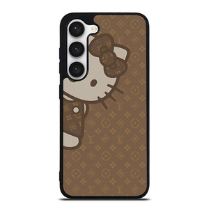 LOUIS VUITTON LV PATTERN LOGO HELLO KITTY Samsung Galaxy S23 Case Cover