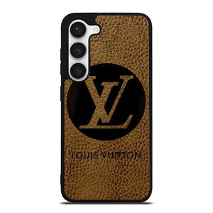 LOUIS VUITTON PARIS LV LOGO LEATHER Samsung Galaxy S23 Case Cover