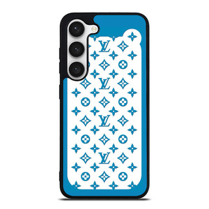 LOUIS VUITTON PATERN ICON LOGO BLUE Samsung Galaxy S23 Case Cover