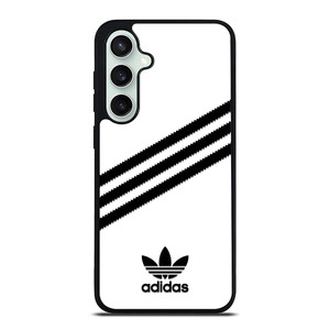 ADIDAS ORIGINALS STRIPES WHITE BLACK Samsung Galaxy S23 FE Case Cover