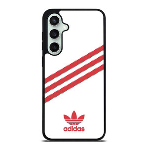 ADIDAS ORIGINALS STRIPES WHITE RED Samsung Galaxy S23 FE Case Cover