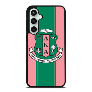 AKA PINK AND GREEN LOGO Samsung Galaxy S23 FE Case Cover