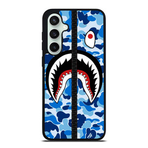 BAPE SHARK CAMO BLUE ZIP Samsung Galaxy S23 FE Case Cover