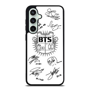 BTS SIGNATURE WHITE Samsung Galaxy S23 FE Case Cover