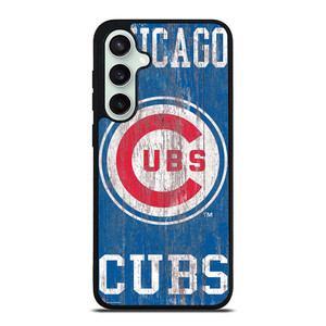 CHICAGO CUBS ON WOOD LOGO Samsung Galaxy S23 FE Case Cover