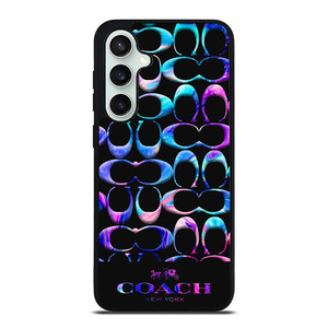 COACH NEW YORK COLORFULL MARBLE PATTERN Samsung Galaxy S23 FE Case Cover