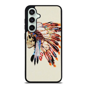 INDIAN FEATHER SKULL Samsung Galaxy S23 FE Case Cover