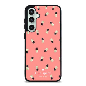 KATE SPADE NEW YORK LOGO PINK PINEAPPLES ICON Samsung Galaxy S23 FE Case Cover