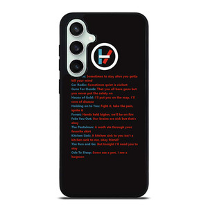 LYRICS OF TWENTY ONE PILOTS Samsung Galaxy S23 FE Case Cover