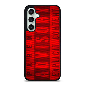 PARENTAL ADVISORY EXPLICIT CONTENT CARBON Samsung Galaxy S23 FE Case Cover