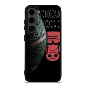 CHICAGO BULLS BLACK BASKETBALL Samsung Galaxy S23 Plus Case Cover
