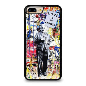 BANKSY EINSTEIN GRAFFITI iPhone 7 / 8 Plus Case Cover BANKSY EINSTEIN GRAFFITI iPhone 7 / 8 Plus Case Cover