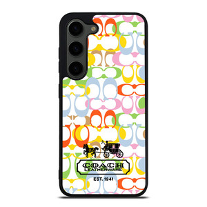 COACH LEATHERWARE NEW YORK EST 1941 COLORFUL Samsung Galaxy S23 Plus Case Cover