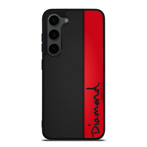 DIAMOND SUPPLY CO RED LEATHER Samsung Galaxy S23 Plus Case Cover
