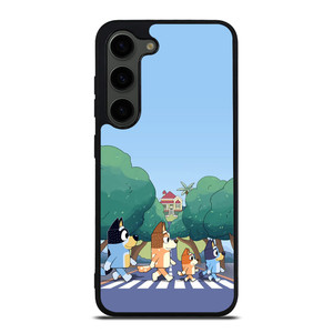 HEELERS FAMILY BLUEY CARTOON ABBEY ROAD Samsung Galaxy S23 Plus Case Cover
