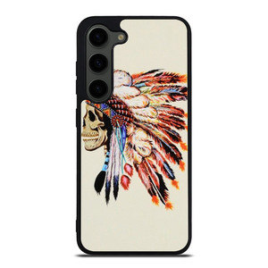 INDIAN FEATHER SKULL Samsung Galaxy S23 Plus Case Cover