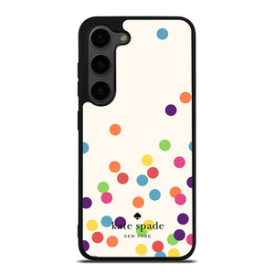 KATE SPADE NEW YORK LOGO COLORFUL POLKADOTS ICON Samsung Galaxy S23 Plus Case Cover