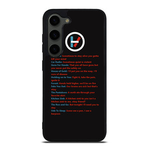 LYRICS OF TWENTY ONE PILOTS Samsung Galaxy S23 Plus Case Cover