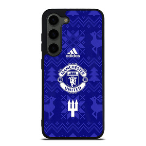MANCHESTER UNITED FC LOGO FOOTBALL BLUE ICON Samsung Galaxy S23 Plus Case Cover