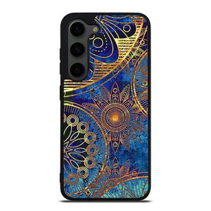 MANDELA BLUE GOLD PATTREN Samsung Galaxy S23 Plus Case Cover