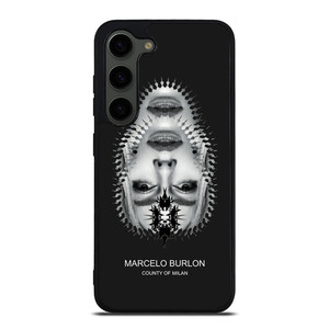 MARCELO BURLON MILAN UPSIDE DOWN FACE Samsung Galaxy S23 Plus Case Cover