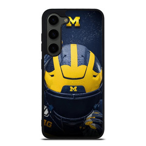 MICHIGAN WOLVERINES LOGO FOOTBALL HELMET Samsung Galaxy S23 Plus Case Cover