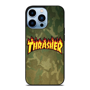 THRASHER LOGO CAMO FABRIC iPhone 13 Pro Max Case Cover