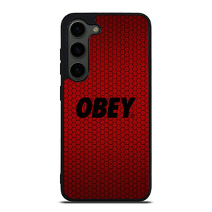 OBEY CLOTHING LOGO RED CARBON Samsung Galaxy S23 Plus Case Cover