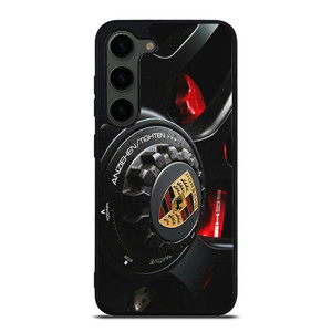 PORSCHE LOGO CAR ON RIM Samsung Galaxy S23 Plus Case Cover