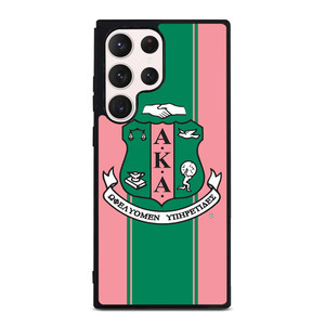 AKA PINK AND GREEN LOGO Samsung Galaxy S23 Ultra Case Cover