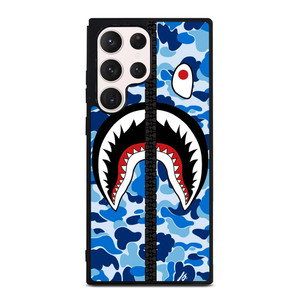 BAPE SHARK CAMO BLUE ZIP Samsung Galaxy S23 Ultra Case Cover