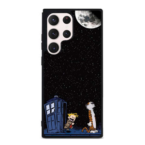 CALVIN AND HOBES TARDIS BOX Samsung Galaxy S23 Ultra Case Cover