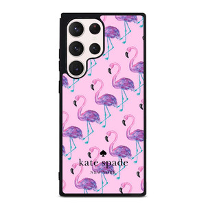 KATE SPADE NEW YORK LOGO FLAMENGOS PATTERN Samsung Galaxy S23 Ultra Case Cover