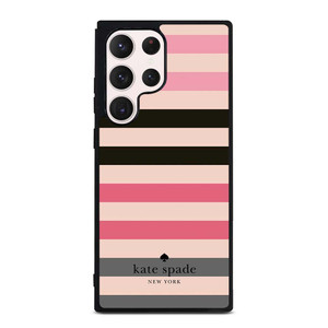 KATE SPADE NEW YORK LOGO STRIPES PATTERN Samsung Galaxy S23 Ultra Case Cover