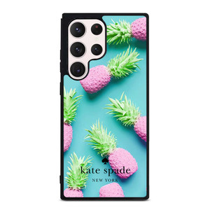 KATE SPADE NEW YORK LOGO SUMMER PINEAPPLE ICON Samsung Galaxy S23 Ultra Case Cover