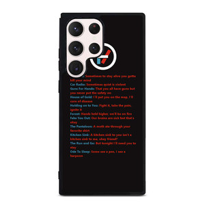 LYRICS OF TWENTY ONE PILOTS Samsung Galaxy S23 Ultra Case Cover