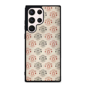 MANCHESTER UNITED FC FOOTBALL LOGO COLLAGE Samsung Galaxy S23 Ultra Case Cover