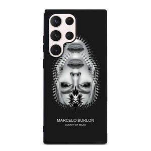 MARCELO BURLON MILAN UPSIDE DOWN FACE Samsung Galaxy S23 Ultra Case Cover