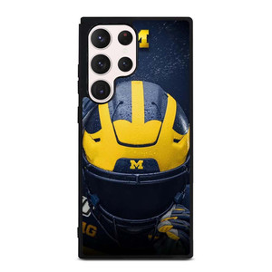 MICHIGAN WOLVERINES LOGO FOOTBALL HELMET Samsung Galaxy S23 Ultra Case Cover